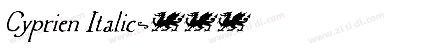 Cyprien Italic字体转换
